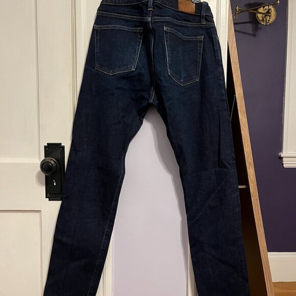 J.Crew 484 Slim Fit Selvedge Japanese Denim Jeans | 32x34 | Dark Wash - Picture 4 of 6